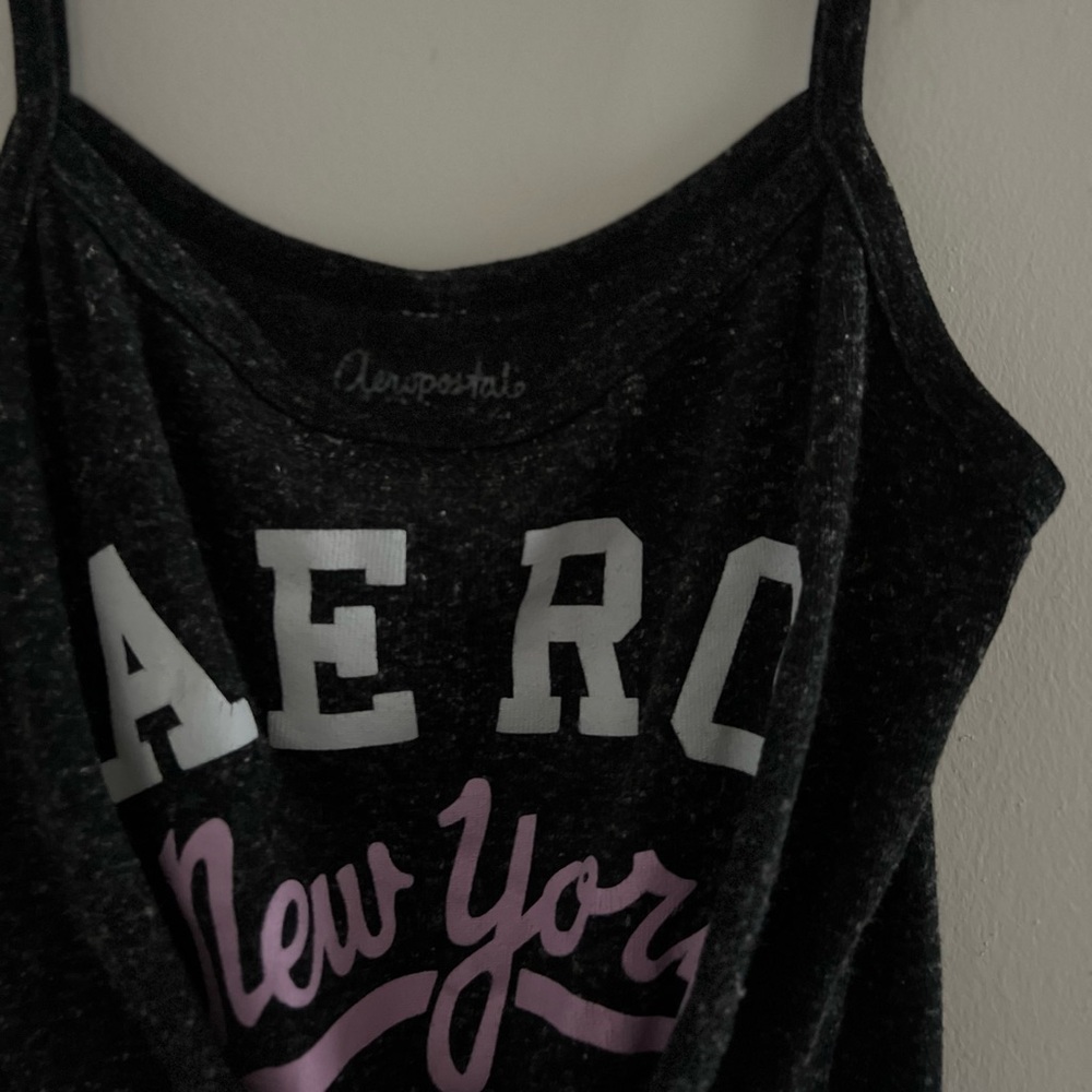 2000s Aeropostale New York Heather Gray & Lavender Sz M